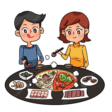 Hand Painted Png Of Hot Pot In Winter Hot Hot Pot Hot Pot In Winter PNG Transparent Clipart