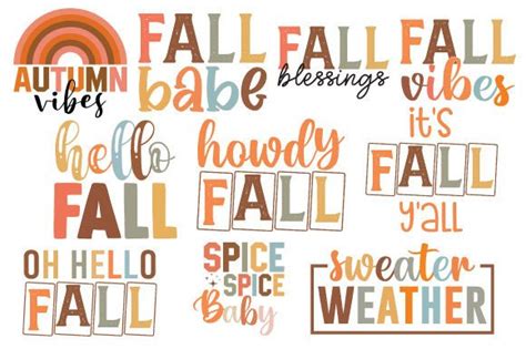 Fall Svg Bundle Fall Quotes Design Graphic By Millerleslies26