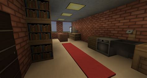 Simple brick corner apartment and pet store Minecraft Map