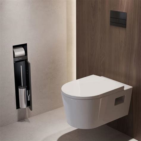 hansgrohe XtraStoris Rock WC Modul mit Bürstengarnitur mit