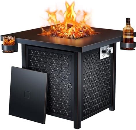 Amazon Ciays 42 Inch Gas Fire Pit Table 60 000 BTU Propane Fire