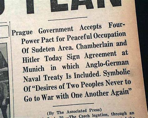 Munich Agreement Of 1938