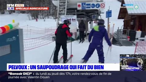 Les quelques centimètres de neige tombés donnent du baume au cœur à la