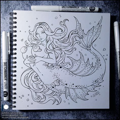 Sketchbook Mermaid SFW By Candra Hentai Foundry