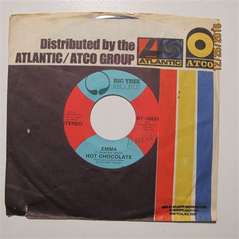 Amazon HOT CHOCOLATE EMMA A LOVE LIKE YOURS Rpm Single CDs