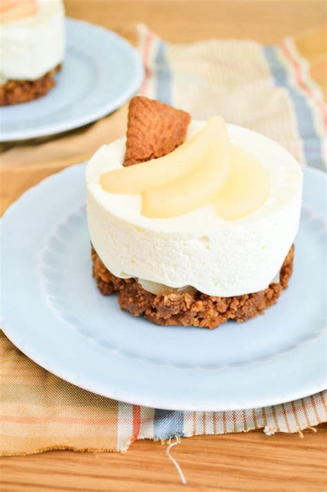 Mini cheesecake poires et spéculoos sans cuisson Amandise Les