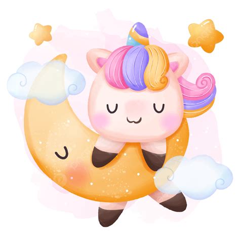Cute Unicorns Birthday Party Illustration Vector Birthday Celebration