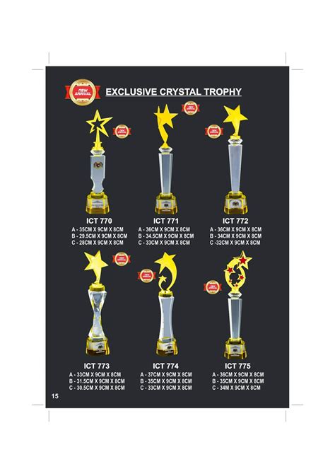 Metal Plastic Trophy Pembekal Cenderamata