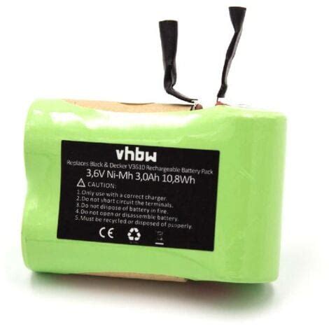 Vhbw Batterie Remplacement Pour Black Decker Pour