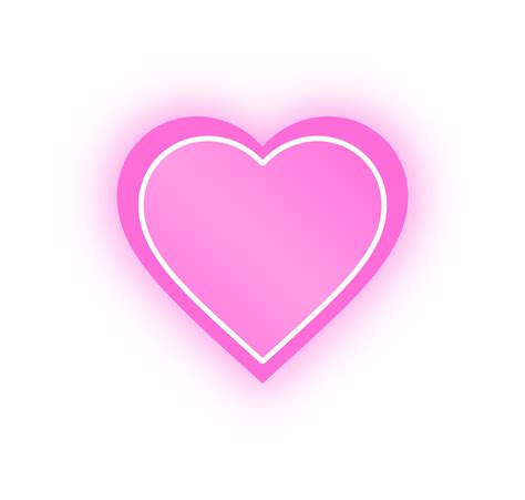 Neon Pink Heart Banner Neon Heart 10983707 Png