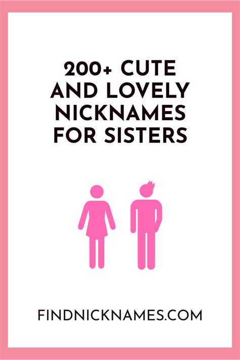 200 Cute And Lovely Nicknames For Sisters Find Nicknames Good