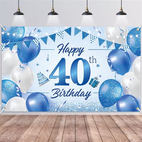 Buy Th Birthday Backdrop Banner Btzo Happy Th Birthday Decorations