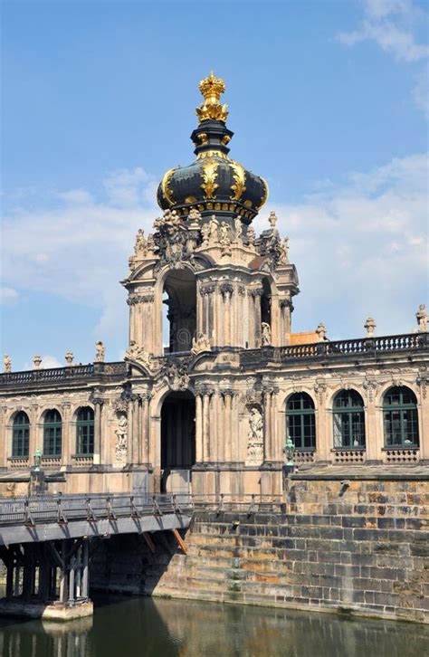 Kronentor, Baroque Architecture of Dresden S Zwinger, Germany Stock ...