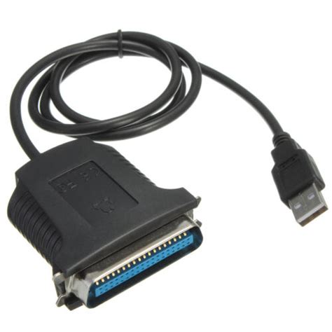 Usb To Parallel Pin Centronics Printer Cable Lead For Epson Hp