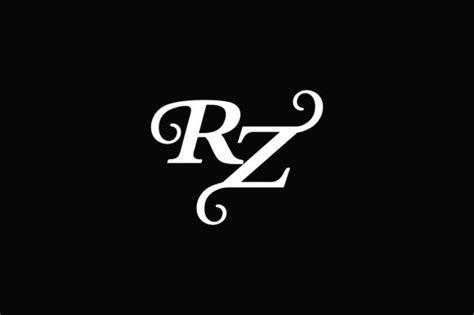 Monogram Rz Logo V Graphic By Greenlines Studios Creative Fabrica