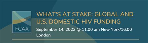 whats  stake global   domestic hiv funding funders concerned