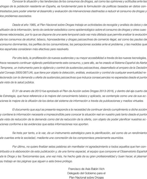 INFORME Alcohol tabaco y drogas ilegales en España O D T PDF Free