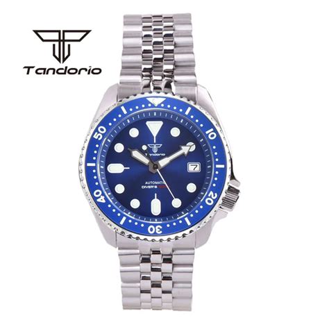 Tandorio Reloj De Buceo Autom Tico Para Hombre Pulsera De Mm Skx