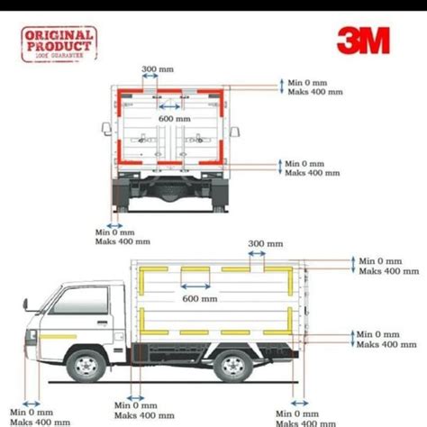 Jual Stiker Sticker M Reflektif Reflektor Mobil Box Truk Kir Dishub