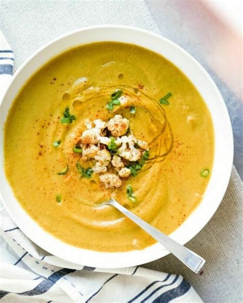 Golden Cauliflower Soup Recipe A Couple Cooks