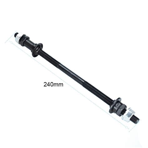 Bicycle Wheel Hub Axle Front Rear Steel Solid Spin Grandado