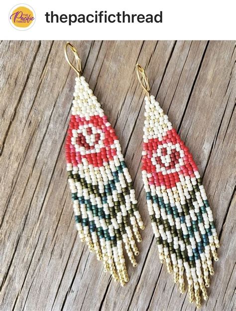 Pin By Gloria Lucella On Chaquira Brick Stitch Earrings Beaded