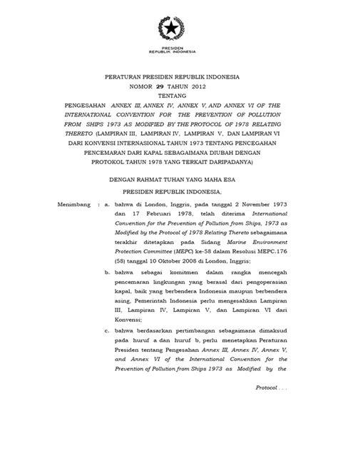 peraturan presiden     lamp iii iv  marpol