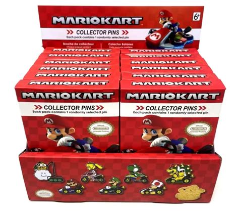 Nintendo Super Mario Kart Case Lot Of 12 Sealed Series 2 Collector Pin Blind Box £39 40