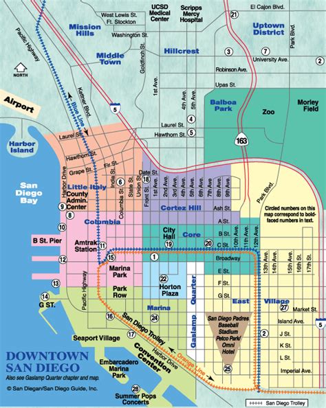 25 San Diego Downtown Map Maps Database Source - vrogue.co