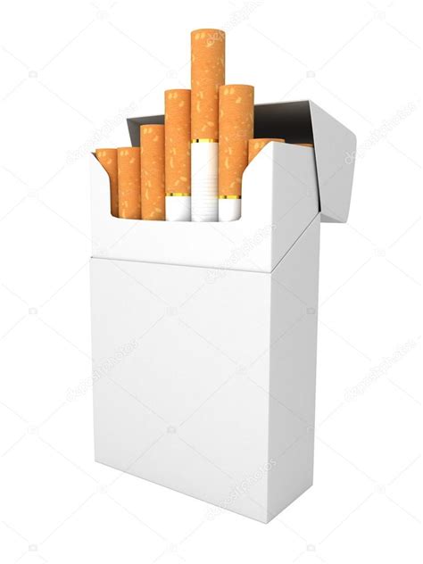 Open full pack of cigarettes isolated — Stock Photo © blotty #25927621