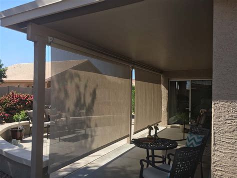 Phoenix Roll Down Patio Shades - Element Sunscreens, Blinds & More