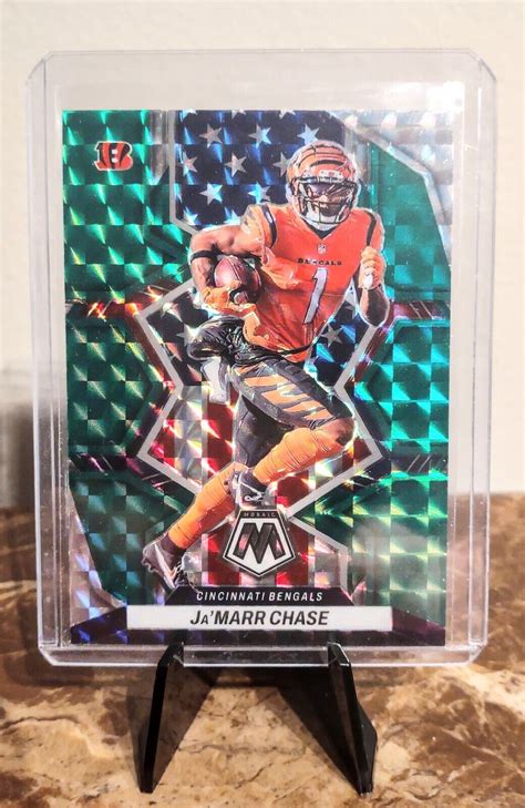 Panini Mosaic Jamarr Chase National Pride Green Mosaic Cincinnati