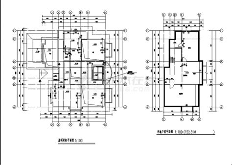 二套豪华别墅住宅楼全套建筑设计施工cad图纸（说明齐全）图纸设计说明土木在线