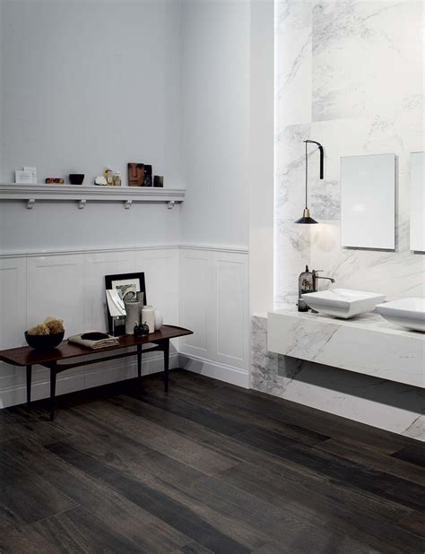 Dark Wood Tile Floor Bathroom Flooring Site