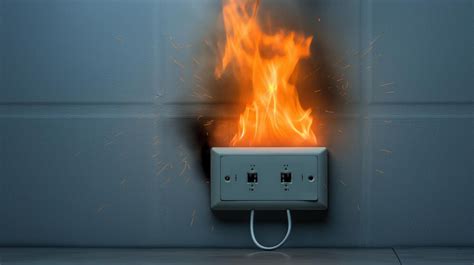 eu standard outlet   burning electrical cord   plug