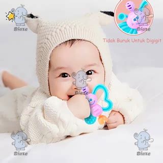 Jual Biaze Baby Teether Rattle Teething Kit Mainan Gigitan Bayi