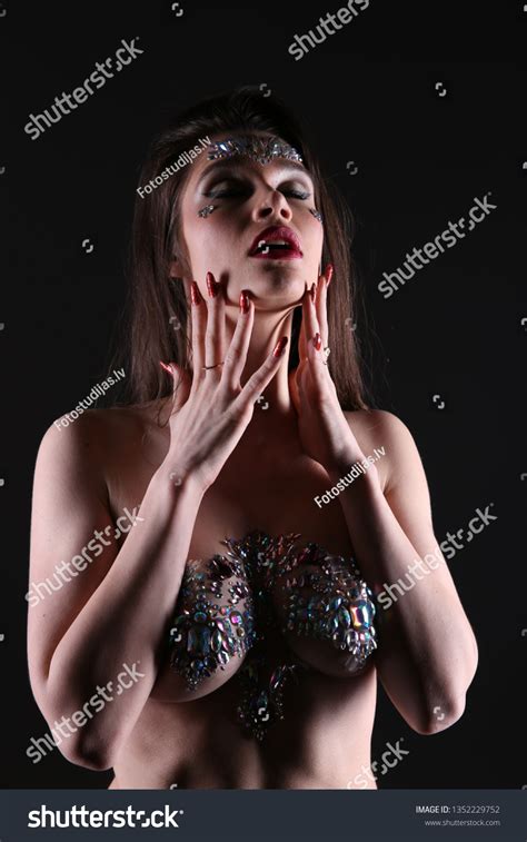 Sexy Brunette Beautiful Woman Posing Lingerie Stock Photo Shutterstock