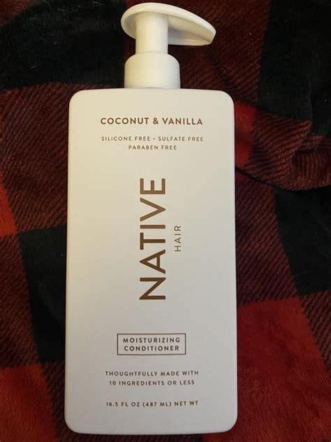 Native Moisturizing Conditioner Coconut And Vanilla Sulfate And Paraben Free 165 Oz