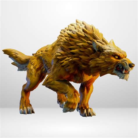 Hot Goblin ダイアウルフD ミニチュア ホットゴブリン 猛獣フィギュア