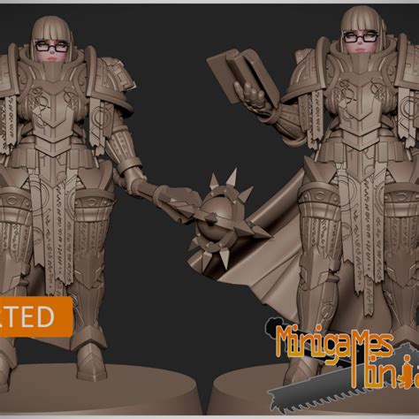 3d Printable Lorgar Waifu Anime Figurine By Minigames Miniatures