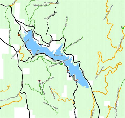 Sierra National Forest North California Trail Map