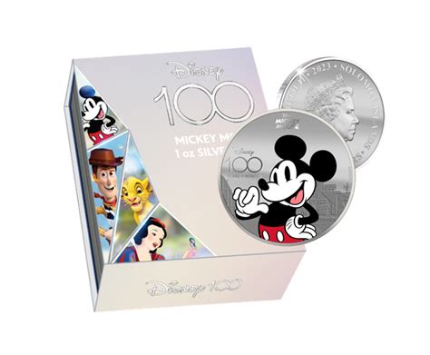 100 YEARS DISNEY MICKEY MOUSE 1 OZ SILVER 2023 PROOF COIN