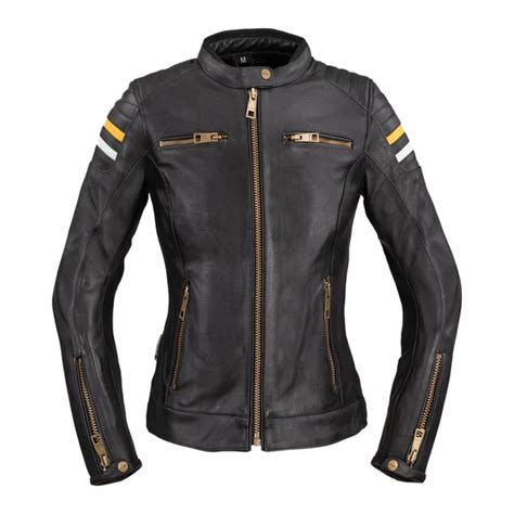 Dámska kožená moto bunda W TEC Stripe Lady inSPORTline