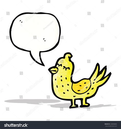 Cartoon Tweeting Bird Stock Vector Royalty Free Shutterstock