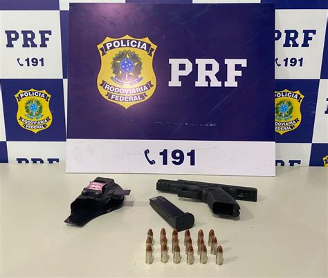 Em Vilhena RO PRF apreende uma pistola 9mm Polícia Rodoviária Federal