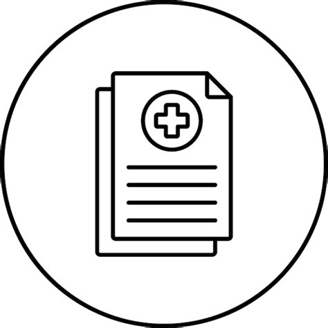 Ícone De História Médica Vetor Premium