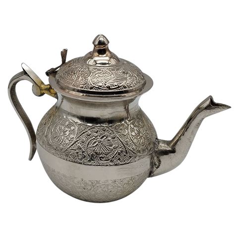 Brass Floral Design Nickle Plated Kettle At Rs Brass Handicrafts