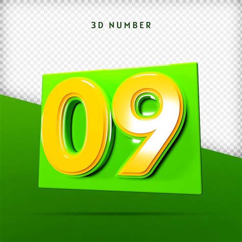 Premium Psd Number 3d Render Premium Psd