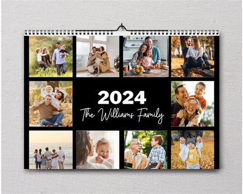 Personalized Family Photos Wall Calendar,custom Photos Calendar,wall