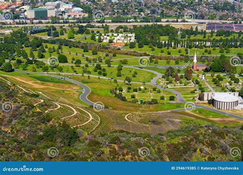 Forest Lawn Memorial View From The Hollywood Hills Stock Image Image Of Tranquil Iconic